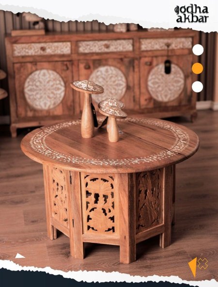 طاولة وسط دائرية  RAFEEF-44