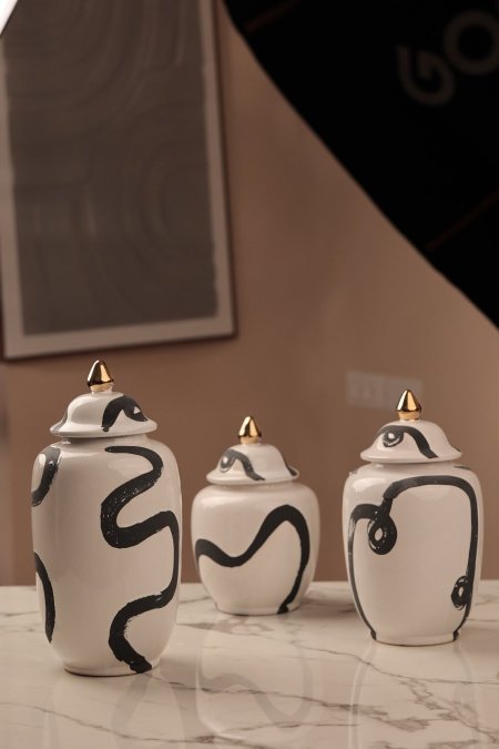 5443-1 5443-2 5443-3 طقم فازات سيراميك