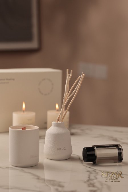 5463-1  بكج  شمع مع معطر